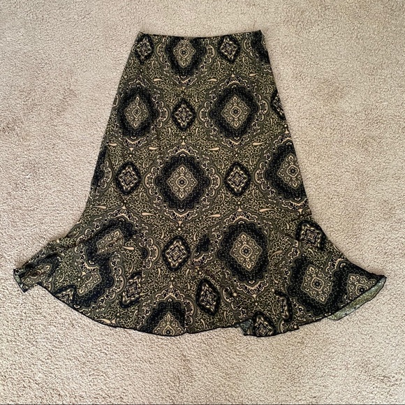 Saint Tropez West Dresses & Skirts - Saint tropez west army green/khaki/black skirt L